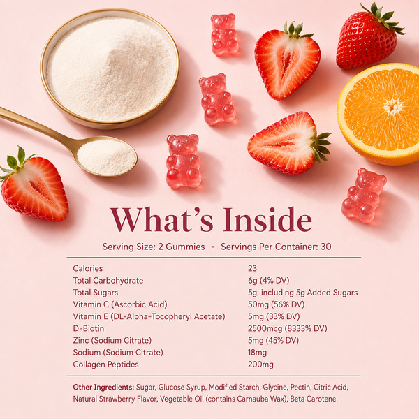4-in-1 Collagen Gummies + Biotin & Vitamin C